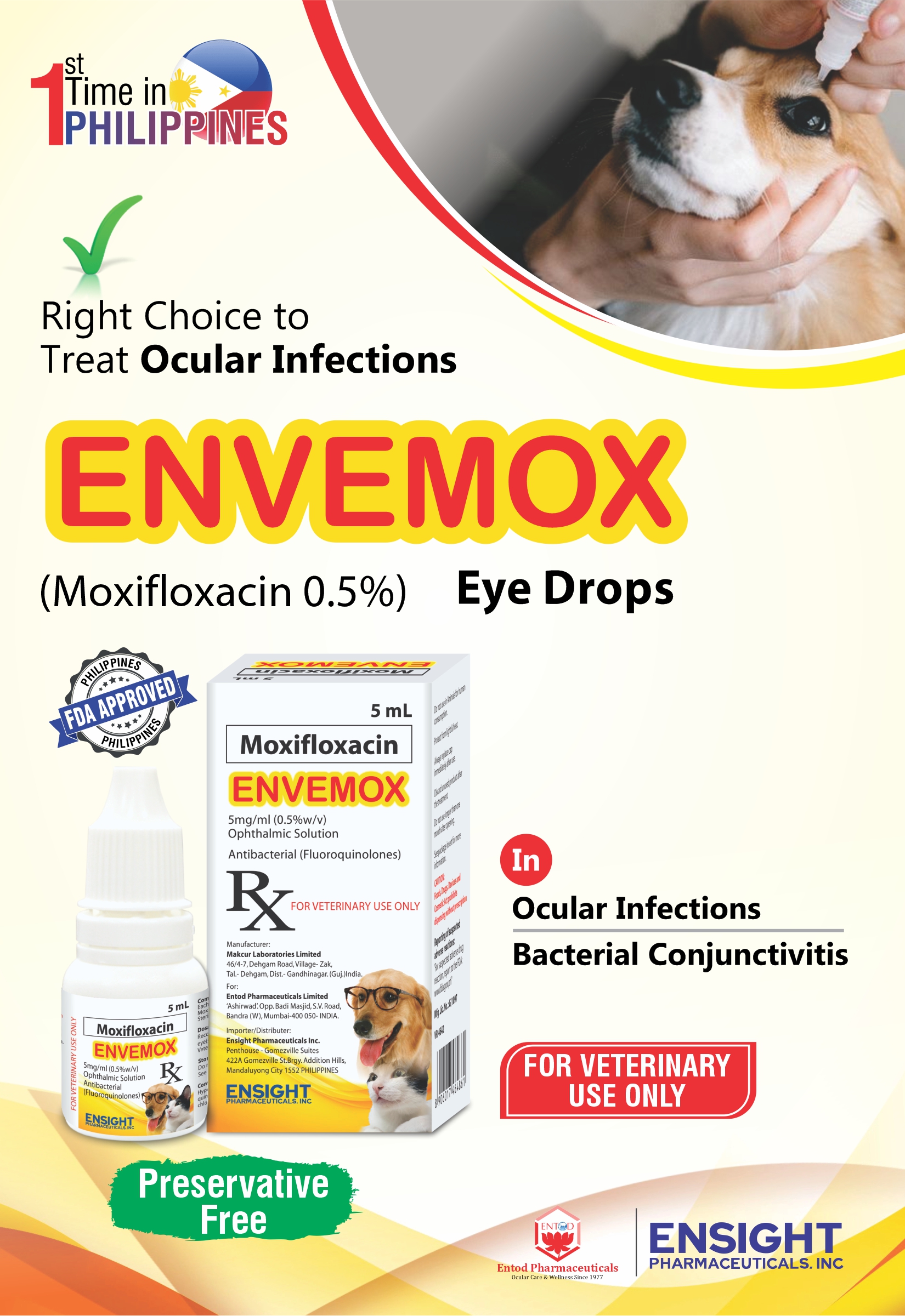 Envemox eye drops A5 Flyer Phililppine